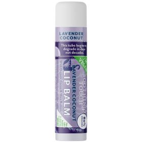 Lavender Coconut Vegan Lip Balm - Organic, Ayurvedic, Eco-Friendly Tube