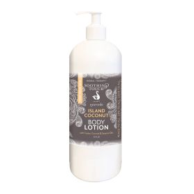 Island Coconut Ayurveda Body Lotion, 32oz â€“ Tridoshic Ayurvedic Oils, Tropical Coconut Scent, Vegan & Cruelty-Free, Daily Moisturizing Skincare