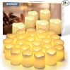 SHYMERY Flameless Votive Candles Flickering Electric Fake Candle 24 pack