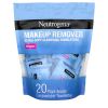 Makeup Remover Wipes Singles, Individually Wrapped, Daily Facial Cleanser Towelettes, Gently Removes Oil & Makeup, Alcohol-Free, 20 ct