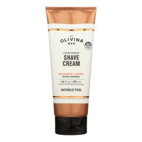 Olivina Men Bourbon Cedar Conditioning Shave Cream - 1 Each - 6.5 Oz