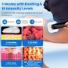 Body Shaping Machine Cordless Cellulite Massager Skin Tightening Device with 3 Modes 10 Levels Heating Function 15Mins Auto-off for Belly Waist Butt A