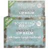 Unscented Vegan Lip Balm Organic, Biodegradable, Moisturizing, Ayurvedic