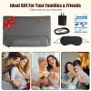USB Corded Neck Massager with Dual-Mode (Vibration + Heat), 30-Min Auto Shut-Off, 55D Memory Foam for Neck & Shoulder Tension Relief