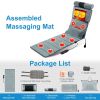 Full Body Electric Massage Mat with Heat Vibration Massage Pad Cushion Back Massage Mattress Chair Pad with Neck Massager Lumbar Pillow with 10 Vibrat