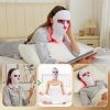 Red Light Therapy Face Mask and Neck Care Set: 7-color LED facial and neck light therapy device, wireless and rechargeable, with anti-aging