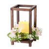 10 Set/30 Pcs Wooden Wedding Lantern Centerpiece