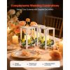 12 Set/36 Pcs Wooden Wedding Lantern Centerpiece