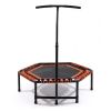 48" Mini Rebounder for Adults with Adjustable Handle Bar, Bungee Ropes, Stable & Quiet, Indoor Outdoor, Whole-Body Workout & Relaxation
