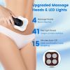 Body Shaping Machine Cordless Cellulite Massager Skin Tightening Device with 3 Modes 10 Levels Heating Function 15Mins Auto-off for Belly Waist Butt A