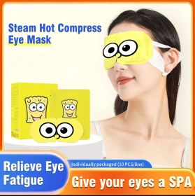 Rose & Lavender Scented Steam Eye Mask 10 pcs Disposable Travel Nap Facial Mask for Eye Fatigue Relief Individually Packaged (Smell: Lavender)