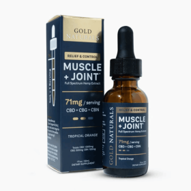 Muscle & Joint Relief Hemp Tincture – Full-Spectrum CBD + CBG + CBN - Fast-Acting Pain Support, Recovery Boost, Natural Comfort Formula (Strength: Medium, size: 30 ML)