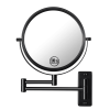 8-inch Wall Mounted Makeup Vanity Mirror, 1X / 10X Magnification Mirror, 360Â° Swivel with Extension Arm