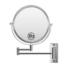 8-inch Wall Mounted Makeup Vanity Mirror, 1X / 10X Magnification Mirror, 360Â° Swivel with Extension Arm