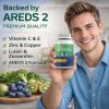 WINYEL AREDS 2 Eye Vitamin and Mineral Supplement, containing lutein, vitamin C, zeaxanthin, zinc, and vitamin E, 120 soft gels.