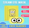 Rose & Lavender Scented Steam Eye Mask 10 pcs Disposable Travel Nap Facial Mask for Eye Fatigue Relief Individually Packaged