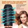 Hair Dryer Brush, 5 in 1 Detachable Blow Dryer Brush, Negative Ionic Hot Air Brush, Hair Styling Tool Set, Round Hot Air Straightener Brush Volumizer